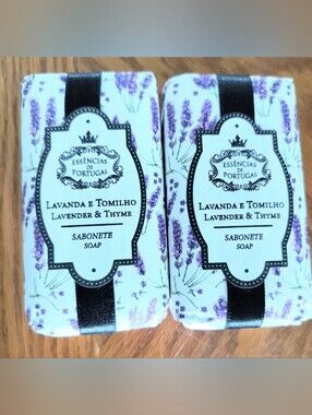 Lot of 2 Essencias de Portugal Lavender & Thyme Soaps NIP.